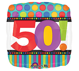 50! Square Shape Mylar Balloon